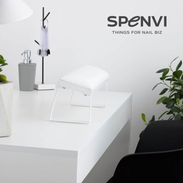 Opěrka na manikúru Loft Spenvi s nakloněnými nohami Total White