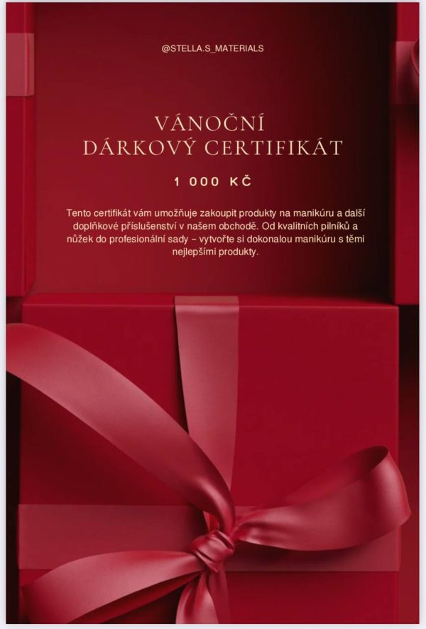 Vánoční dárkový certifikát – 1000, 2000, 3000 Kč - Image 2