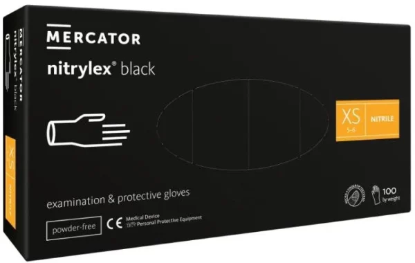 Nepudrované nitrilové zdravotnické rukavice NITRYLEX BLACK - Зображення 6