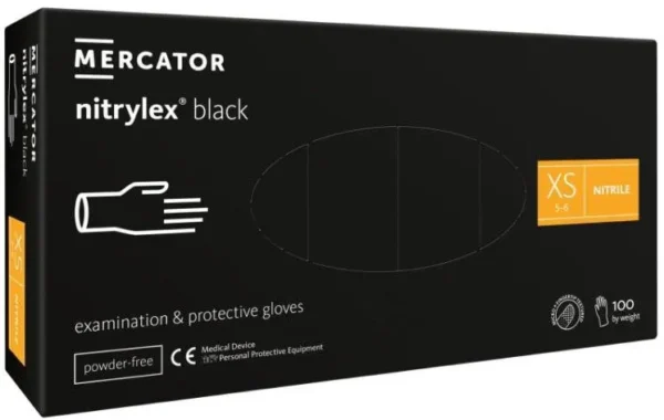 Nepudrované nitrilové zdravotnické rukavice NITRYLEX BLACK - Зображення 8