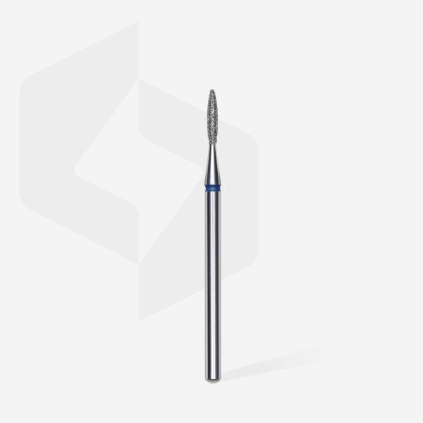 Diamond nail drill bit pointed flame STALEKS EXPERT head diameter 1,6 mm / working part 8 mm - Image 4