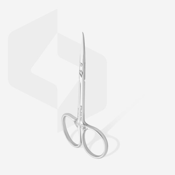 Professional cuticle scissors with hook STALEKS EXCLUSIVE 21 TYPE 1 (magnolia) - Image 3