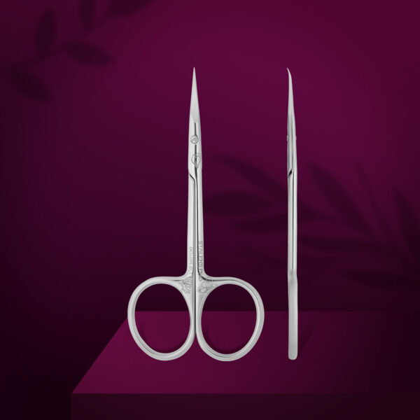 Professional cuticle scissors with hook EXCLUSIVE 23 TYPE 1 (magnolia)