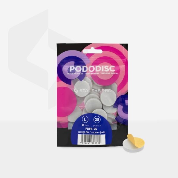 Disposable files-sponges for pedicure disc PODODISC M STALEKS EXPERT 20 (25 pcs) - Image 3