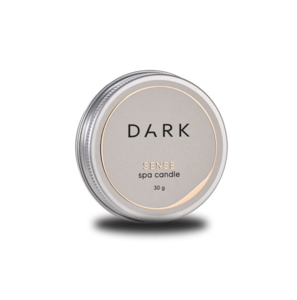 Dark spa candle