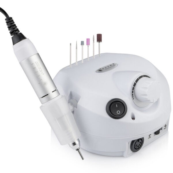 Bruska na nehty pro manikúru a pedikúru BUCOS Nail Drill ZS-601 PRO WHITE 45 W a 35 000 ot./min