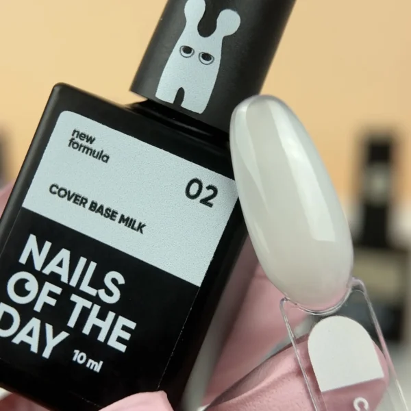 NAILSOFTHEDAY Cover base milk 02, 10 ml - Image 3