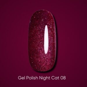 Dark gel polish Night Cat, 6 ml - 08