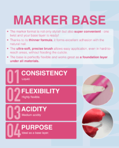 Porovnáváme báze LunaMoon: Strong Base, Rubber Base, Acid Free Base, Marker Base obrázek 7