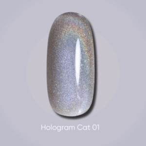 Dark gel polish Hologram cat 6 ml - 01