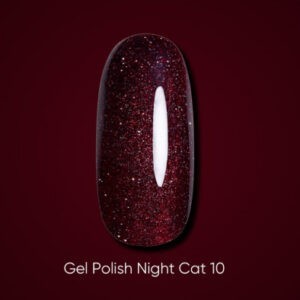Dark gel polish Night Cat, 6 ml - 10