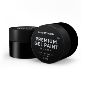 NAILSOFTHEDAY Gel paint Black no wipe, 5 ml