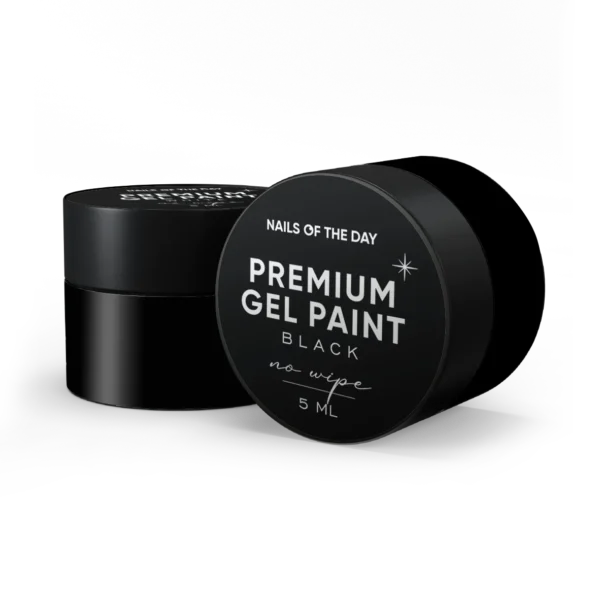 NAILSOFTHEDAY Gel paint Black no wipe, 5 ml
