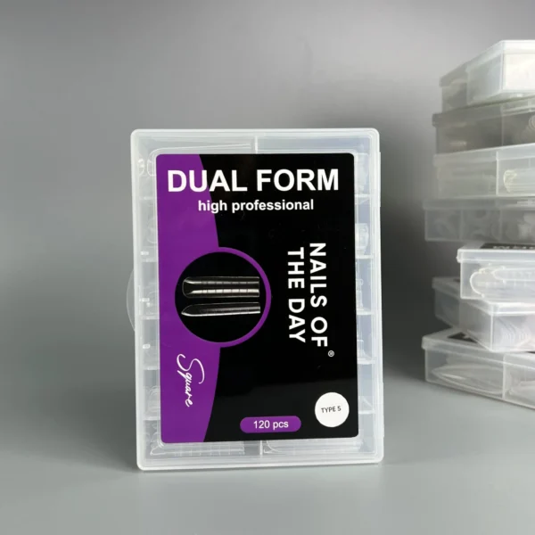 NAILSOFTHEDAY Dual Form Square 03 (Typ 5) – horní formy čtverec, 120 kusů