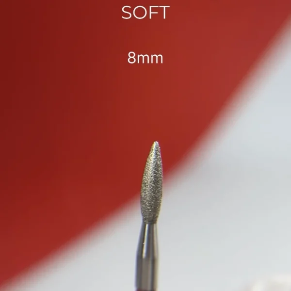 NAILSOFTHEDAY Diamond flame cutter 2.1*8 mm, red - Image 2
