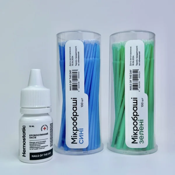 NAILSOFTHEDAY Microbrush green, 100 pcs - Image 2