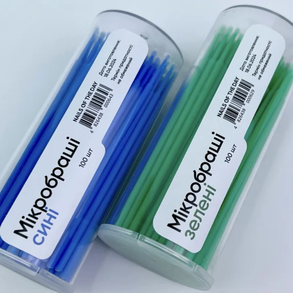 NAILSOFTHEDAY Microbrush green, 100 pcs - Image 4