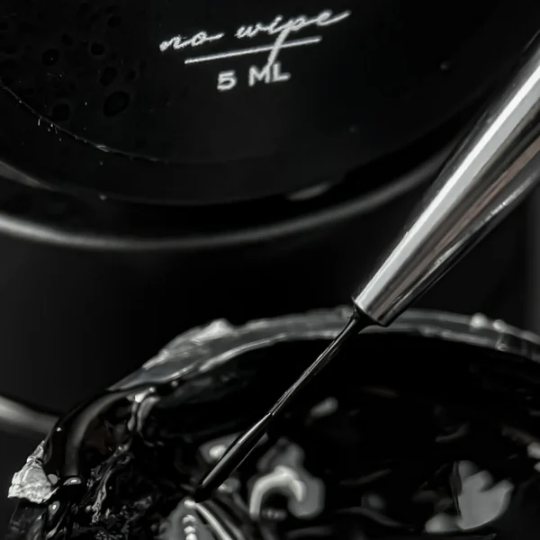 NAILSOFTHEDAY Gel paint Black no wipe, 5 ml - Image 4