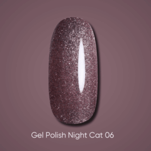 Dark gel polish Night Cat, 6 ml - 06