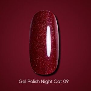 Dark gel polish Night Cat, 6 ml - 09