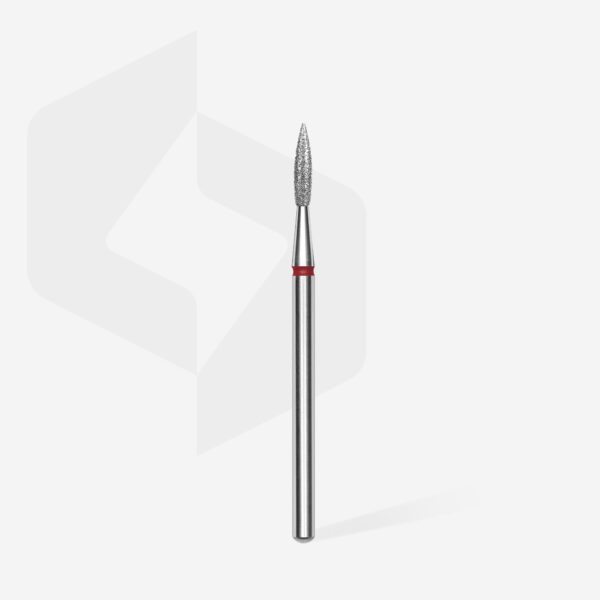 Staleks Diamantový brusný nástavec špičatý - "flame" red - FA11R023/8 - Image 2