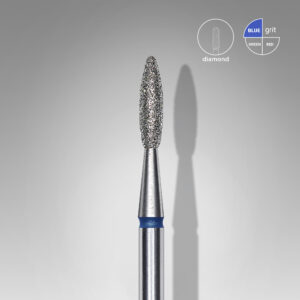 Staleks Diamantový brusný nástavec - "flame" blue - FA10B021/8