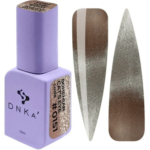 Color Gel Polish "DNKa" Bohemian Cat Eye 151, 12 ml