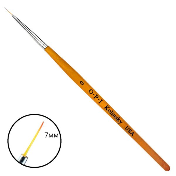 Štětec na zdobení od značky OPI žlutý tenký - 00