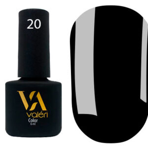 Color Gel Polish VALERI 20, 6 ml black