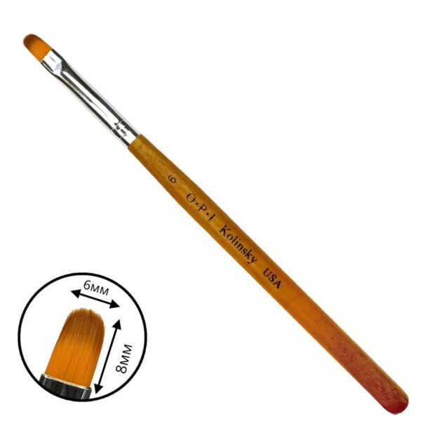 Oválný štětec OPI pro stavbu a modelaci nehtů gelem a akrylem - 06