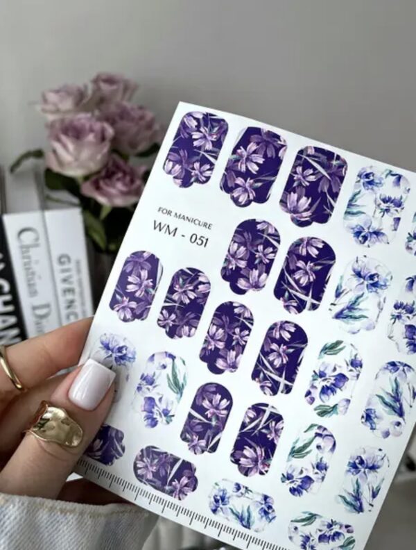 Vodní samolepky Slidiz for manicure Wraps - 51