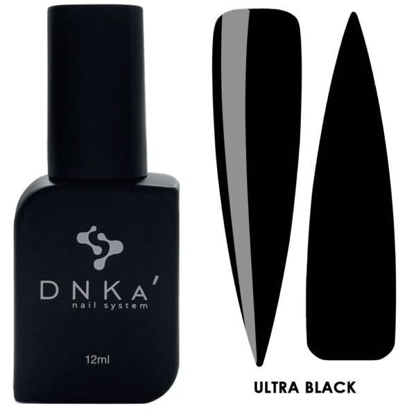 Color Gel Polish "DNKa", 12 ml ULTRA BLACK