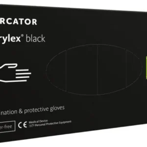 Nepudrované nitrilové zdravotnické rukavice NITRYLEX BLACK S