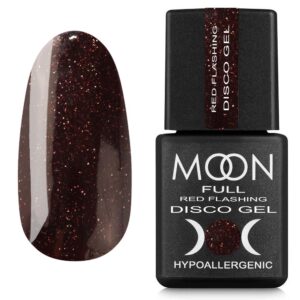 Gel lak na nehty Moon Full Red Flashing Disсo Gel 10, 8 ml