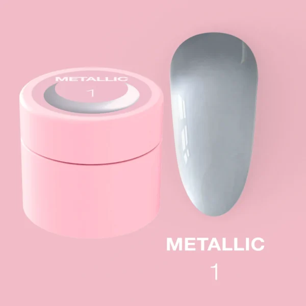 Gelová barva na nehty Metallic Gel 5 ml