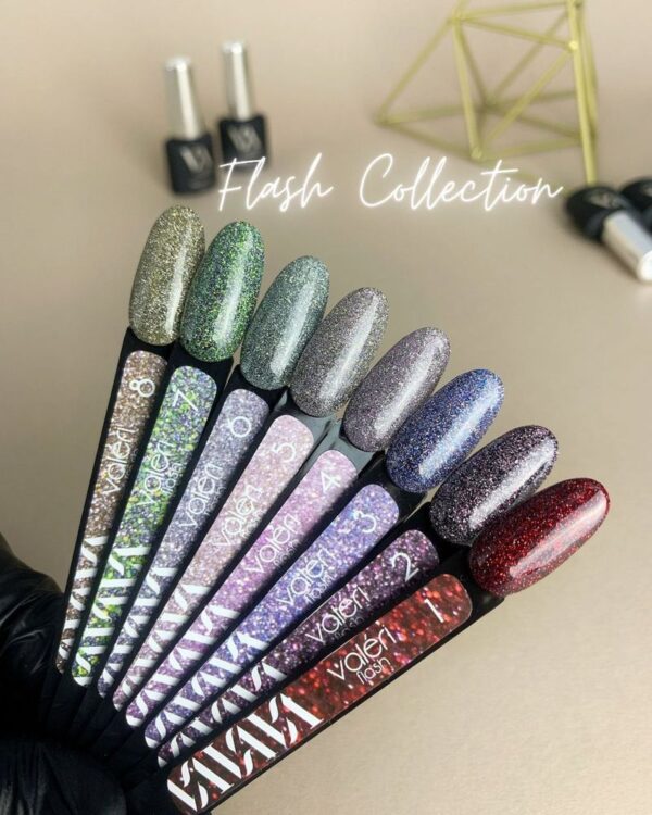 Color Gel Polish Flash VALERI 08, 6 ml - Image 2