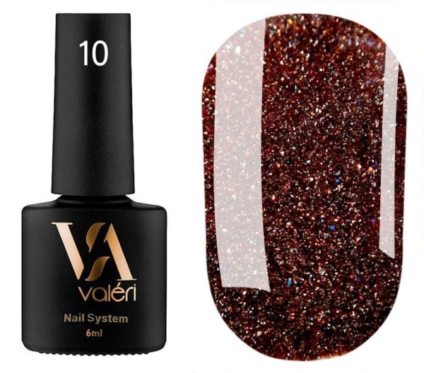 Color Gel Polish Flash VALERI 10, 6 ml