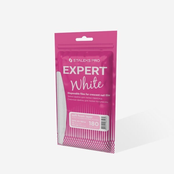 Staleks Expert jednorázové pilníky DFE-40-180w bílé - Image 5