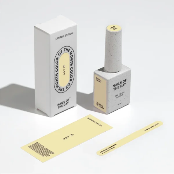 NAILSOFTHEDAY Color of the month July 2025 Banana Cream , 10 ml - Obrázek 5
