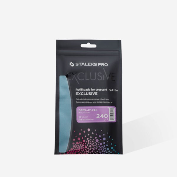 Jednorázové brusné papíry pro půlměsícový pilník EXCLUSIVE 42, zrnitost 240 (50 ks) - Image 3