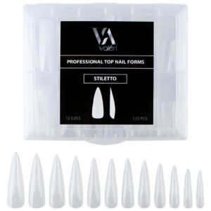 REUSABLE UPPER NAIL FORMS   "VALERI", STILETTO 120pcs