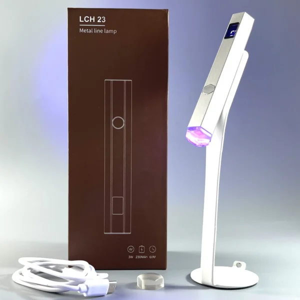 NAILSOFTHEDAY Metal line lamp — a flashlight on a stand