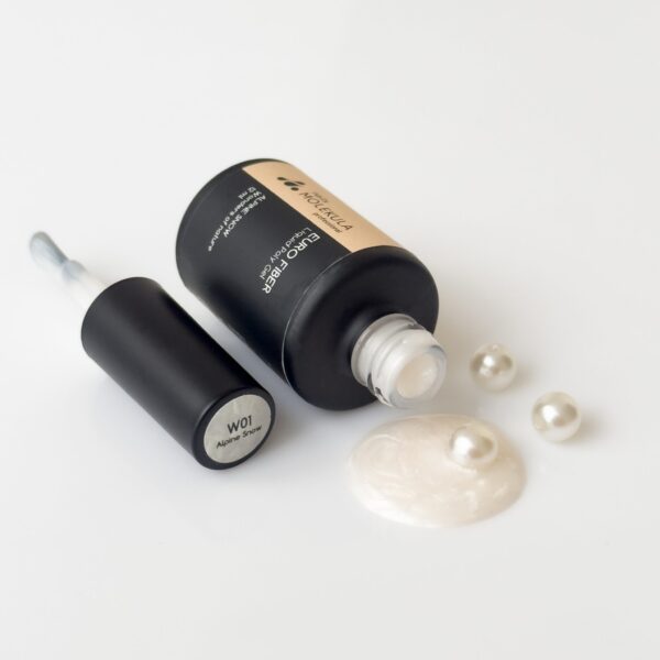 Molekula Euro Fiber Gel W01 Alpine Snow, 12ml - Obrázek 2