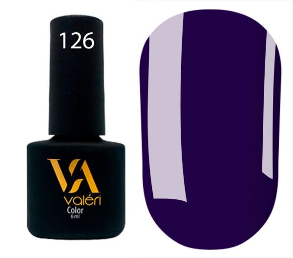 Color Gel Polish VALERI 126, 6 ml