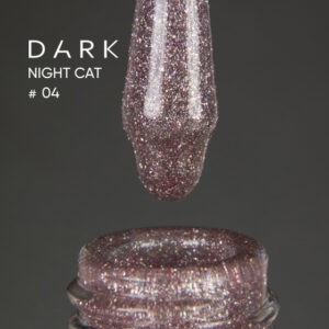 Dark gel polish Night Cat, 10 ml - 04