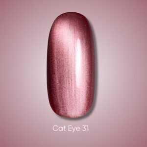 Dark gel polish Cat Eye 31, 10 ml