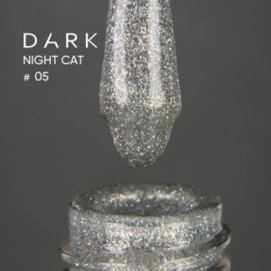 Dark gel polish Night Cat, 10 ml - 05