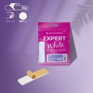 Jednorázové bílé pilníky pro krátkou základnu (brusný pilník) EXPERT 51, zrnitost 240 (10 ks)