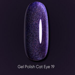 Dark gel polish Cat Eye 19, 6 ml