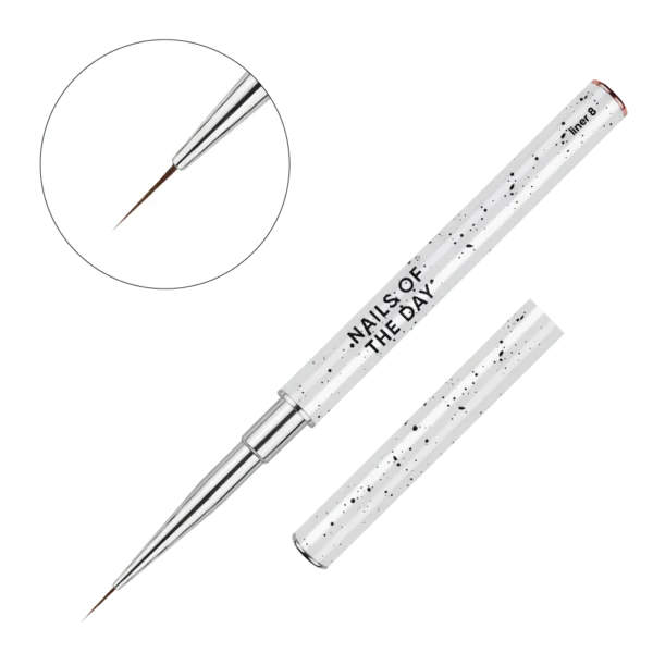 NAILSOFTHEDAY Professional Brush Liner, 8 mm